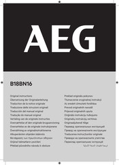 AEG B18BN16 Original Instructions Manual