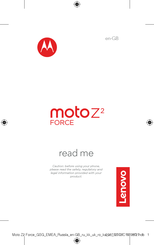 Lenovo moto Z2 FORCE Read Me