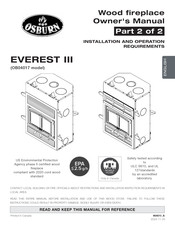 Osburn EVEREST III Owner's Manual