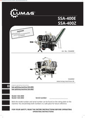 Lumag SSA-400Z Original Operating Instructions