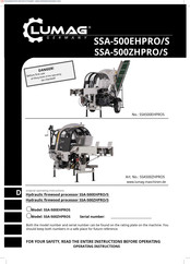 Lumag SSA-500ZHPRO/S Operating Manual