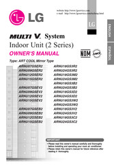 LG MULTI V ARNU07GSER2 Owner's Manual