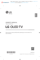 LG OLED55B1PVA Owner's Manual