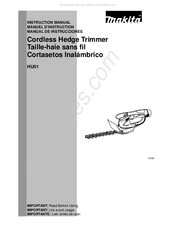 Makita HU01 Instruction Manual