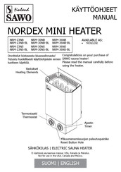 Sawo NORDEX NRM-30NS-BL Manual