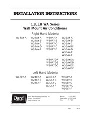 Bard W36AY-A Installation Instructions Manual
