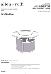 LF allen + roth SEDGEBROOK H24S7420G Manual