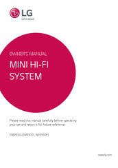 LG CM9950 Owner's Manual
