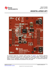 Texas Instruments BOOSTXL-AFE031-DF1 User Manual