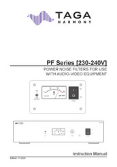 Taga Harmony PF-2000 Manual