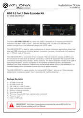 Panduit ATLONA AT-USB-EX350-KIT Installation Manual