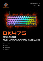Deltaco Gaming DK475 User Manual