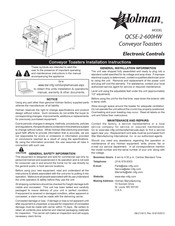 Holman QCSE-2-600HW Installation Instructions Manual