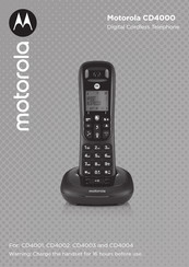 Motorola CD4000 User Manual