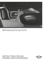 Mini Advanced Car Eye 3.0 PRO Instructions For Use Manual