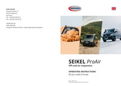 SEIKEL ProAir Operating Instructions Manual
