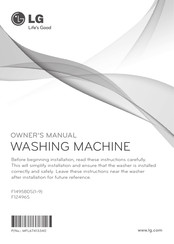 LG F1495BDS4 Owner's Manual