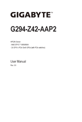 Gigabyte G294-Z42-AAP2 User Manual