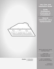 ELICA EPR628S2 Use, Care And Installation Manual