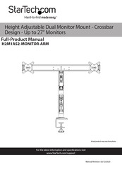 StarTech.com H2M1AS2-MONITOR-ARM Product Manual