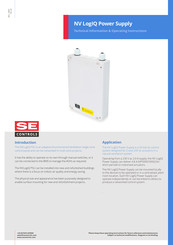 SE Controls NV LogIQ Technical Information & Operating Instructions