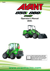 AVANT 860i 2025 Operator's Manual