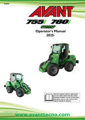 AVANT 755i 2025 Operator's Manual