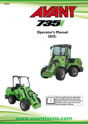 AVANT 735i 2025 Operator's Manual