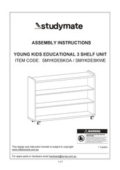 Studymate SMYKDEBKWE Assembly Instructions Manual
