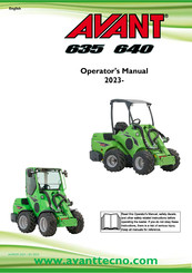 Avant 635 2023 Operator's Manual