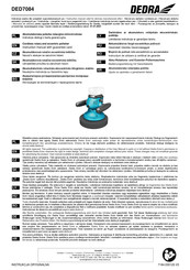 DEDRA DED7084 Instruction Manual And Guarantee