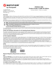 Honeywell VES-A00-P-NTF-UL Product Manual