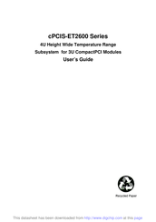 ADLINK Technology cPCIS-ET2632 User Manual