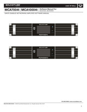 SoundTube MCA7004t Software Manual
