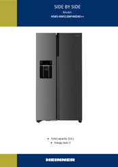 Heinner HSBS-HM513NFIMDXE++ Manual