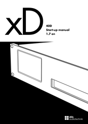 d&b audiotechnik xD 40D Startup Manual