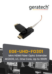 geratech EGE-UHD-FO301 Quick Start Manual
