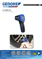 Gedore KL-0880-20 Operating Instructions Manual