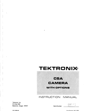 Tektronix C5A Instruction Manual