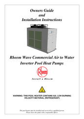 Rheem RTHP133YT-4QV-1 Owner's Manual And Installation Instructions