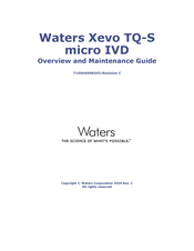 Waters Xevo TQ-S micro IVD Overview And Maintenance Manual