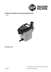 Sullivan-Palatek ZL Drain 31 Original Installation And Operating Manual