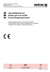 BRÖTJE TurboTherm GMC-2 Installation, Use And Maintenance Instructions
