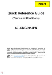Samsung A3LSMG991JPN Quick Reference Manual