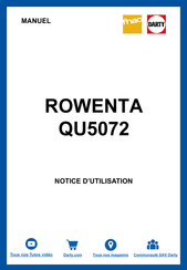 Rowenta QU5072 Manual