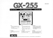 Akai GX-255 Manual