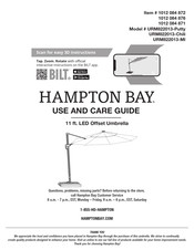 HAMPTON BAY URM822013-MI Use And Care Manual