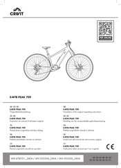 Crivit E-MTB PEAK 709 Translation Of The Original Operating Instructions