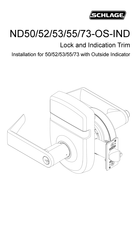 Schlage ND52-OS-IND Manual