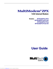 Multitech MultiModem MT9234ZPX-UPCI-NV User Manual
